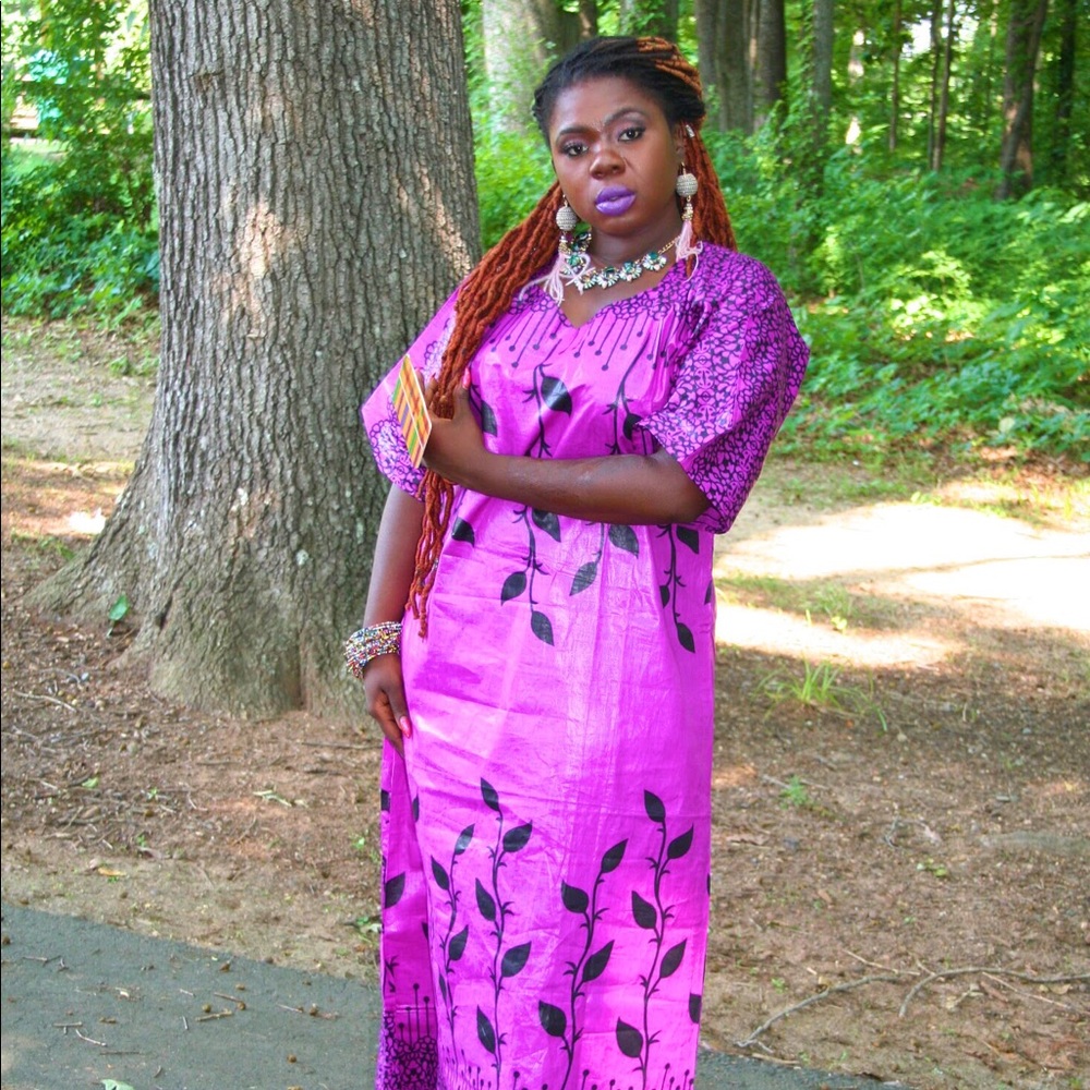 Purple Vacation Summer Dress